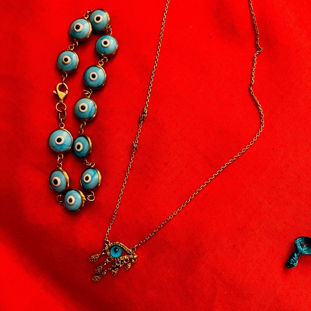 Necklace and Bracelet silver